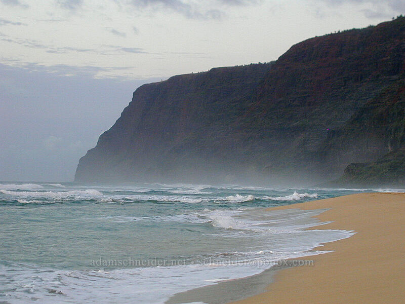 southwest end of Na Pali coast [Polihale Beach, Polihale State Park, Kaua'i, Hawaii]