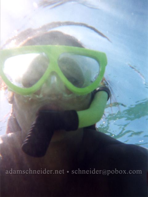 Ana Liza's underwater self-portrait. , Kaua'i