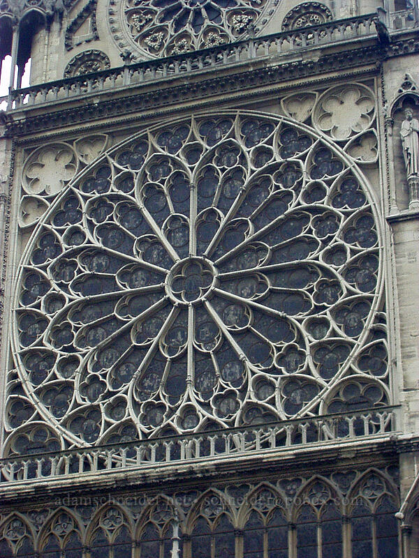 rose window, Notre Dame [Île de la Cité, Paris, Île-de-France, France]