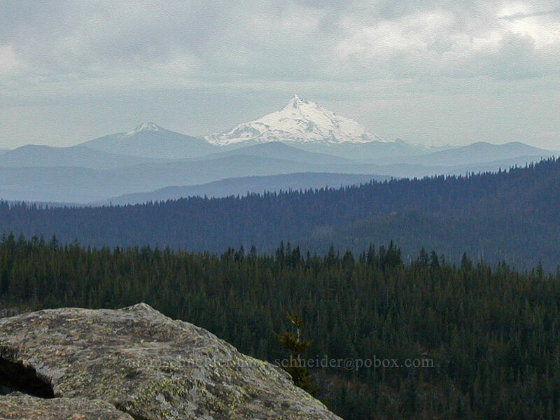 Mt. Jefferson (and Olallie Butte) [Tom Dick & Harry Mountain, Mt. Hood National Forest, Clackamas County, Oregon]