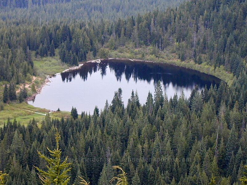 Mirror Lake from above [Tom Dick & Harry Mountain, Mt. Hood National Forest, Clackamas County, Oregon]