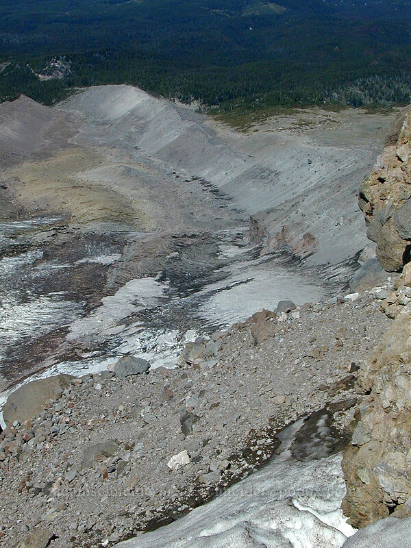 Eliot Glacier's south moraine [Cooper Spur, Mt. Hood Wilderness, Hood River County, Oregon]