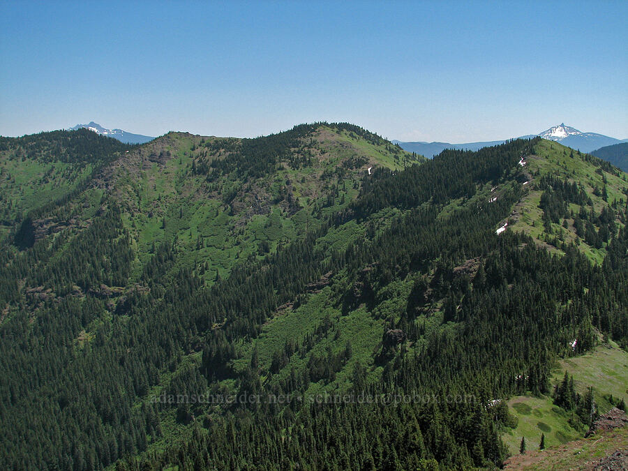 Echo Mountain & South Peak [summit of Cone Peak, Willamette National Forest, Linn County, Oregon]