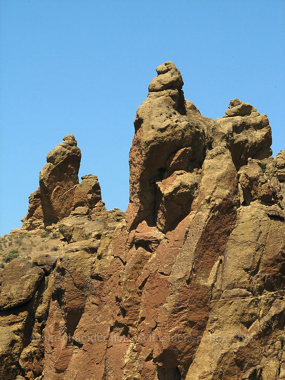 rock pinnacles [Rim Trail, Smith Rock State Park, Deschutes County, Oregon]