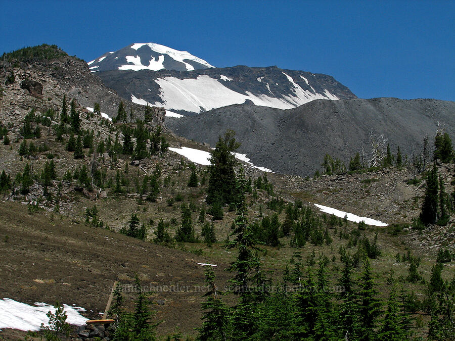 Mount Adams & Gotchen Glacier [Round-the-Mountain Trail, Mt. Adams Wilderness, Yakima County, Washington]