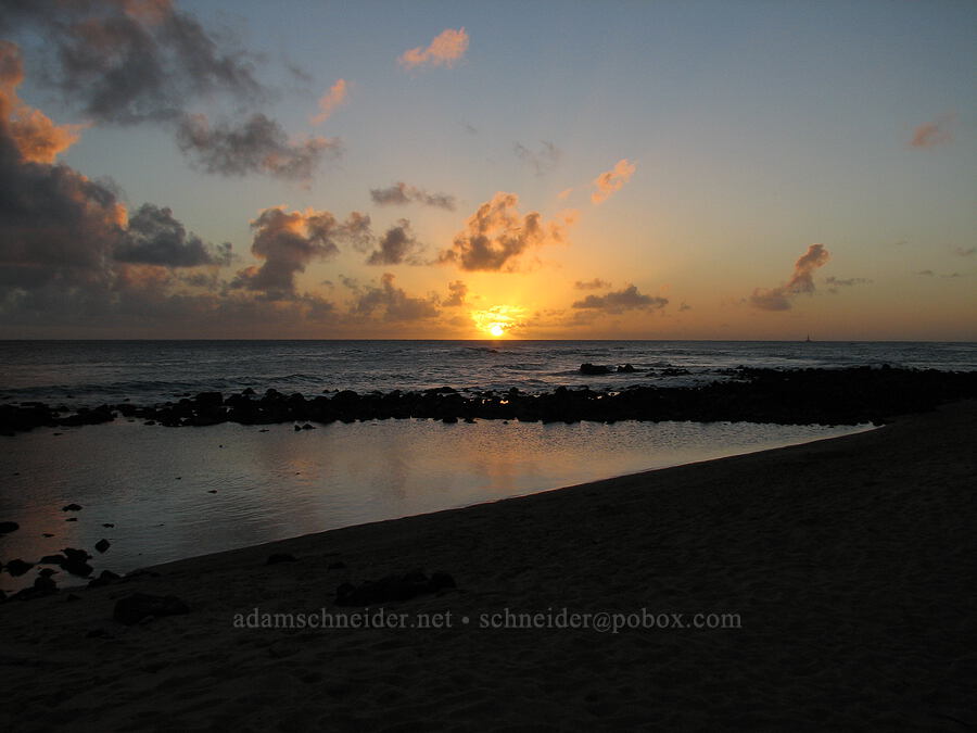 sunset [Hale 'Ohe, Po'ipu, Kaua'i, Hawaii]