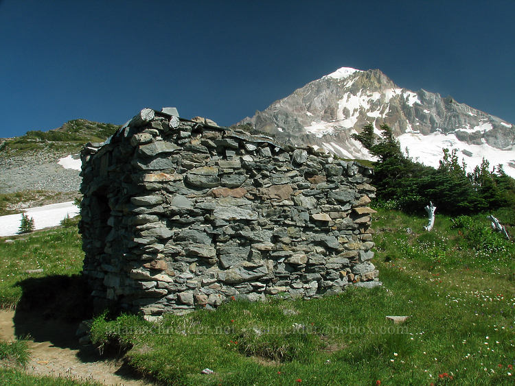 McNeil Point stone shelter [McNeil Point, Mt. Hood Wilderness, Clackamas County, Oregon]