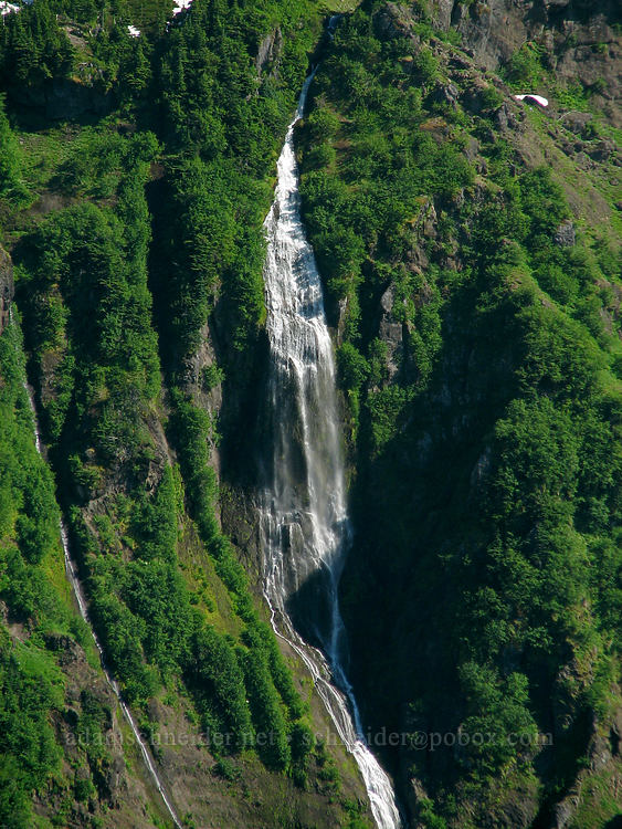 waterfall on the north side of Yocum Ridge [Bald Mountain Ridge, Mt. Hood Wilderness, Hood River County, Oregon]
