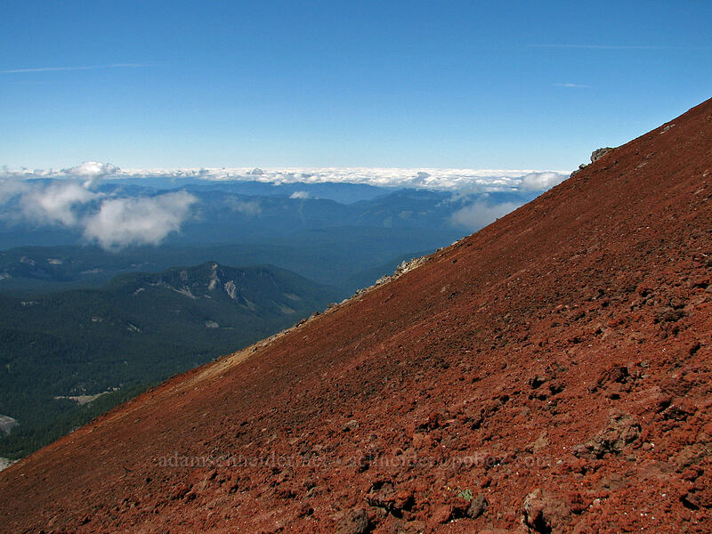 view to the west [South Sister Trail, Three Sisters Wilderness, Lane County, Oregon]