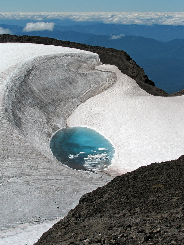 Teardrop Pool [South Sister crater rim, Three Sisters Wilderness, Lane County, Oregon]
