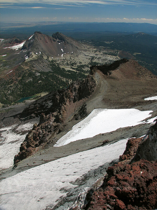 Hodge Crest & Broken Top [South Sister summit, Three Sisters Wilderness, Deschutes County, Oregon]