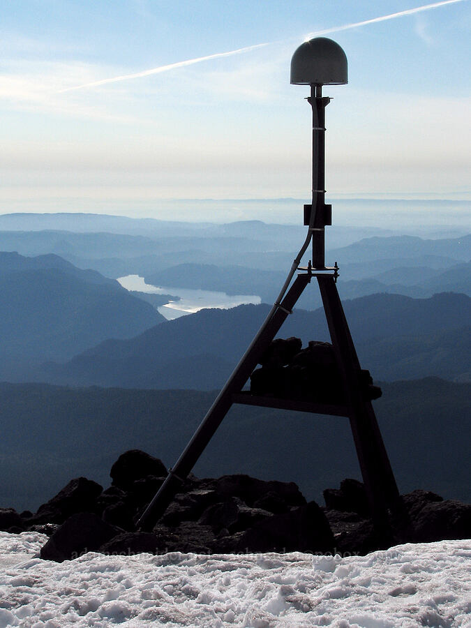 monitoring station & Yale Lake [Monitor Ridge, Mt. St. Helens National Volcanic Monument, Skamania County, Washington]