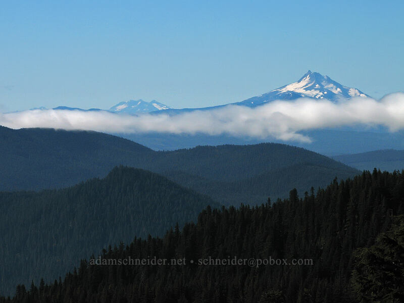 Mount Jefferson & Three Sisters [Mount Hood Meadows, Mt. Hood National Forest, Hood River, Oregon]