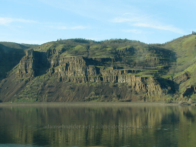 cliffs below the Cherry Orchard trail [I-84, Wasco County, Oregon]