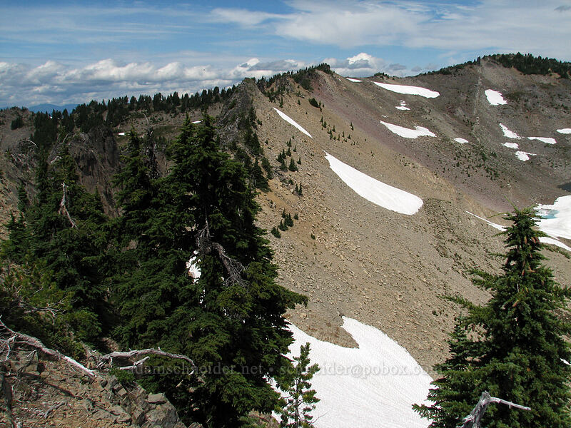 the ridge to Park Butte [Park Butte, Mt. Jefferson Wilderness, Marion County, Oregon]