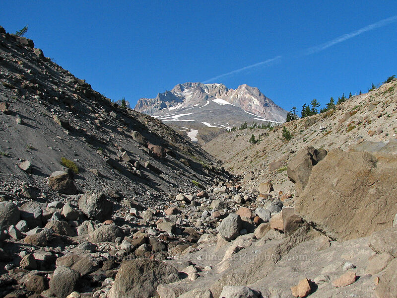 Mount Hood & Little Zigzag Canyon [Pacific Crest Trail, Mt. Hood Wilderness, Clackamas County, Oregon]