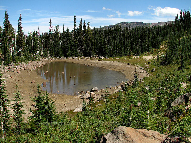 pond at 6110 feet [Pacific Crest Trail, Mt. Adams Wilderness, Skamania County, Washington]