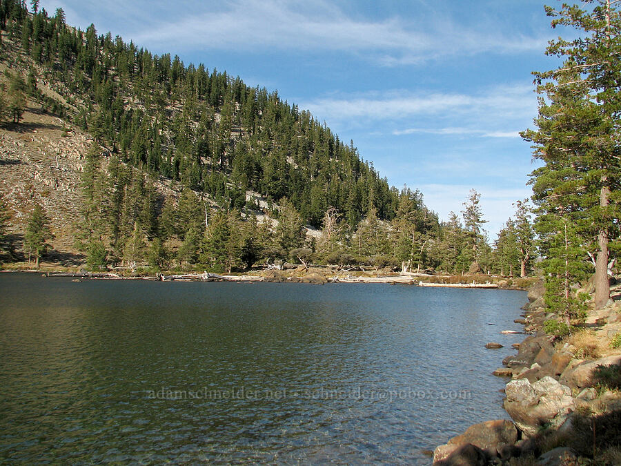 the largest of the Deadfall Lakes [Deadfall Lakes, Shasta-Trinity National Forest, Trinity County, California]