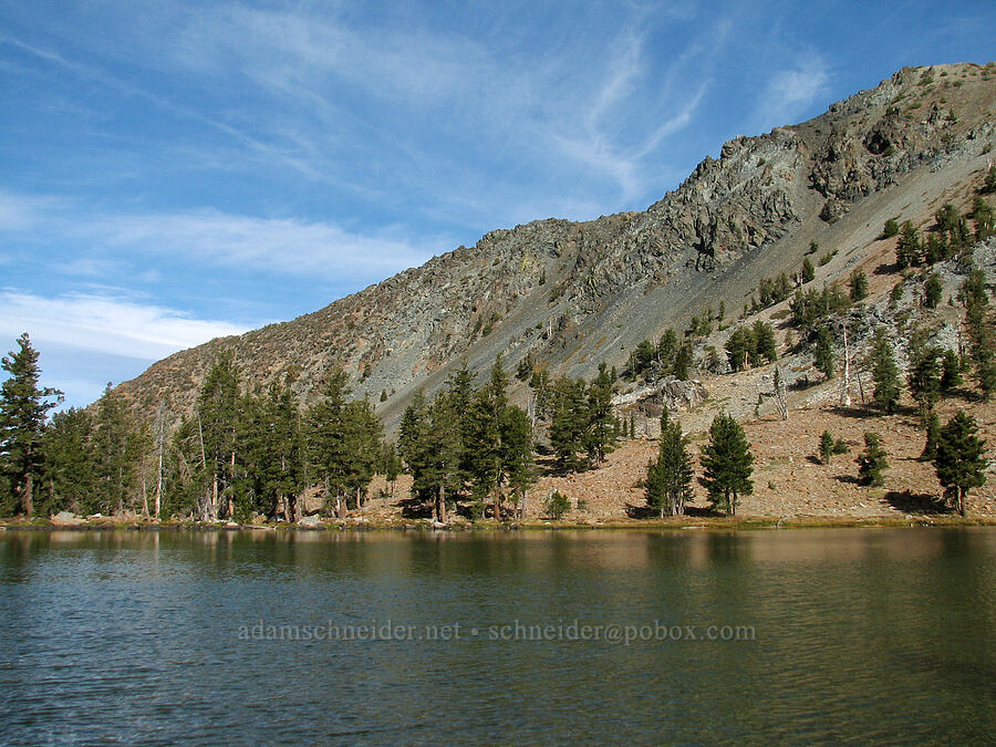 ridge above the uppermost lake [Deadfall Lakes, Shasta-Trinity National Forest, Trinity County, California]