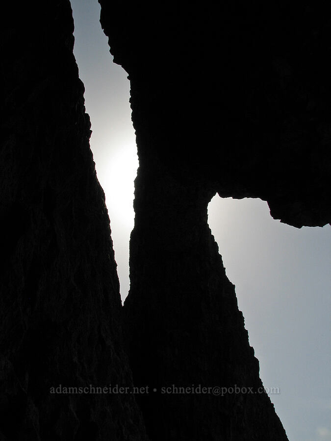 below the rock arch [Catherine Creek, Gifford Pinchot National Forest, Klickitat County, Washington]