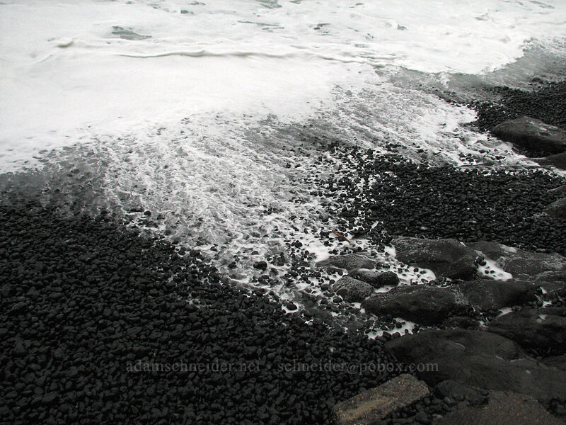 waves at Cobble Beach [Yaquina Head, Agate Beach, Lincoln County, Oregon]