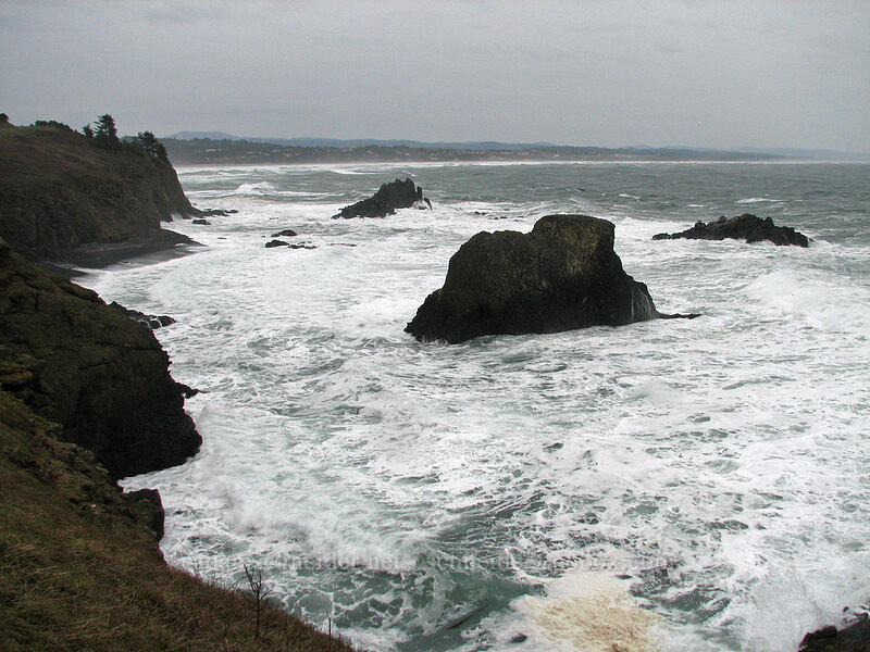 sea stacks [Yaquina Head, Agate Beach, Lincoln County, Oregon]