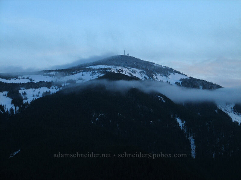 Mt. Defiance after sunset [Dog Mountain Trail, Gifford Pinchot National Forest, Skamania County, Washington]