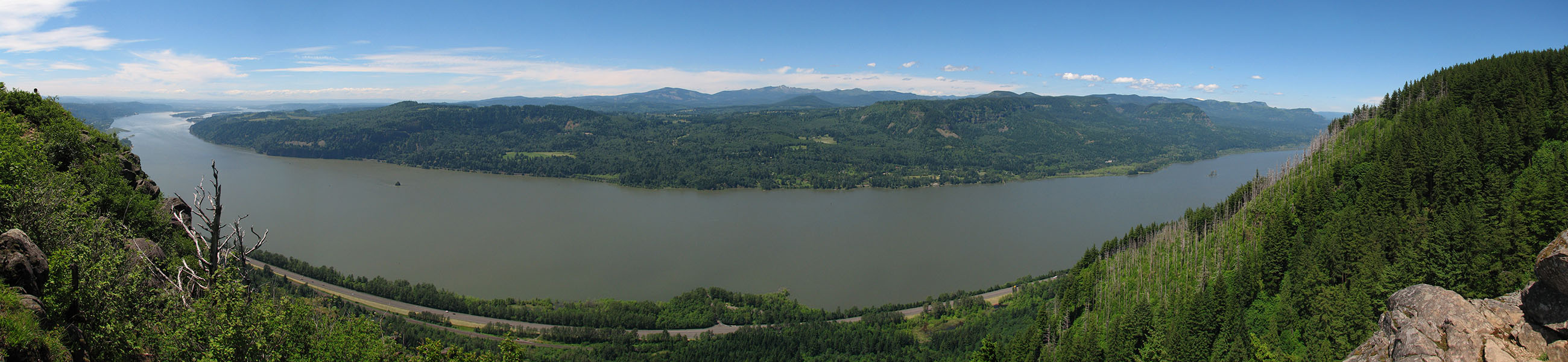 Angel's Rest panorama [Angel's Rest, Columbia River Gorge, Multnomah County, Oregon]