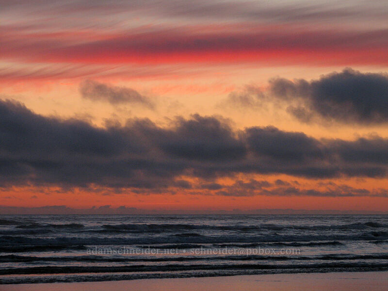 sunset [Tolovana Park, Cannon Beach, Clatsop County, Oregon]