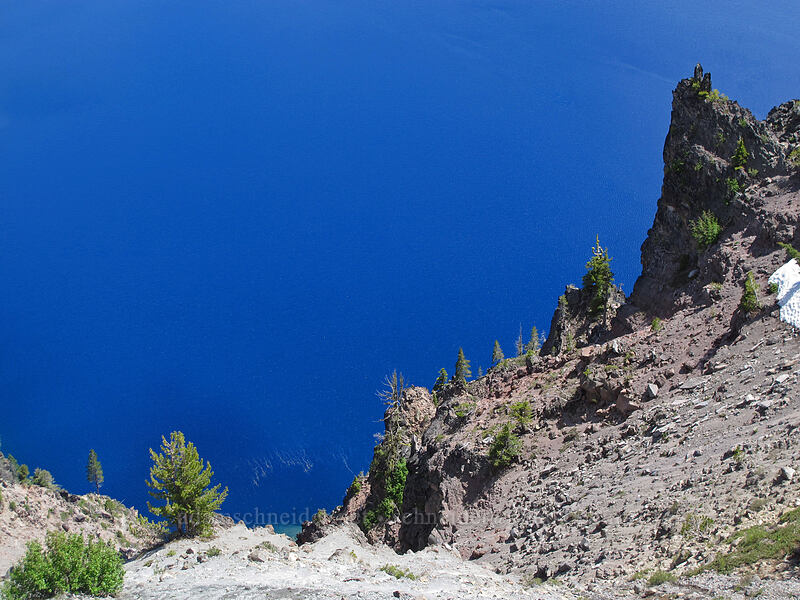 very blue water [Rim Drive, Crater Lake National Park, Klamath County, Oregon]