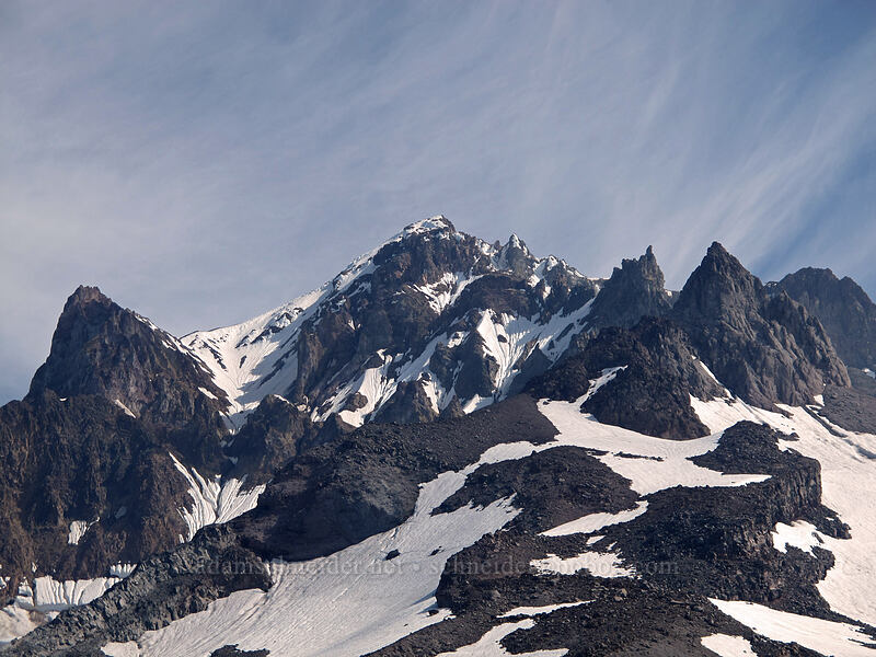 Mount Hood's summit [above Paradise Park, Mt. Hood Wilderness, Clackamas County, Oregon]