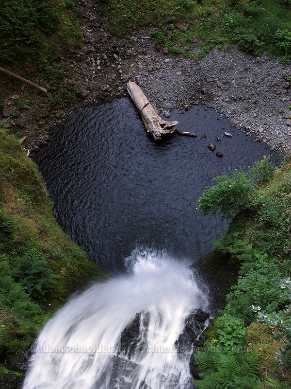 lower Multnomah Falls [Larch Mountain Trail, Columbia River Gorge, Multnomah County, Oregon]