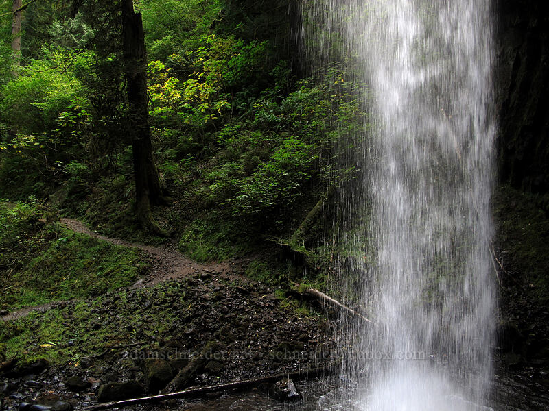 bottom of Upper Latourell Falls [Latourell Falls Trail, Multnomah County, Oregon]