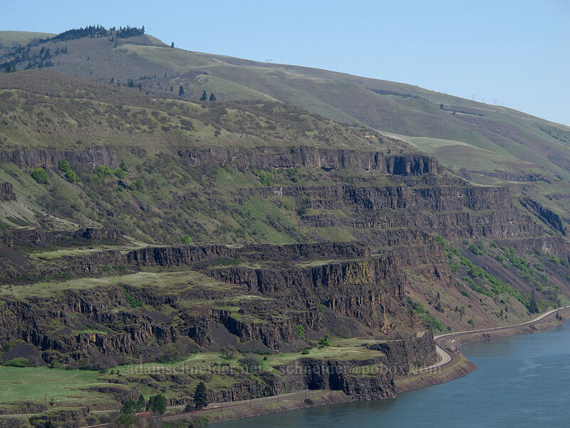 cliffs east of Lyle [Tom McCall Preserve, Wasco County, Oregon]