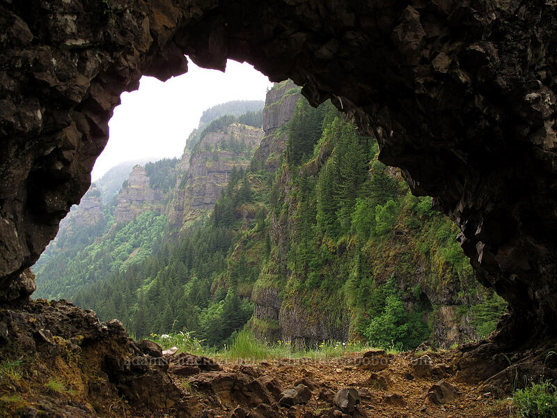 the arch [Rock of Ages Arch, Columbia River Gorge, Multnomah County, Oregon]