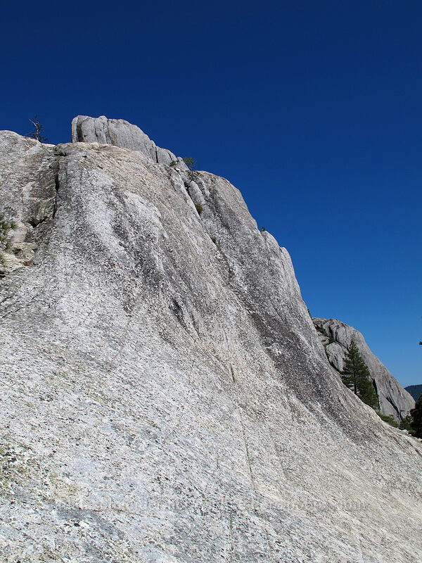 smooth granite & deep blue sky [Castle Crags, Castle Crags Wilderness, Shasta County, California]