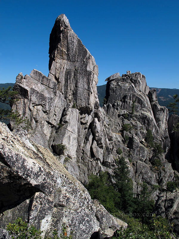granite crags [Castle Dome Trail, Castle Crags Wilderness, Shasta County, California]