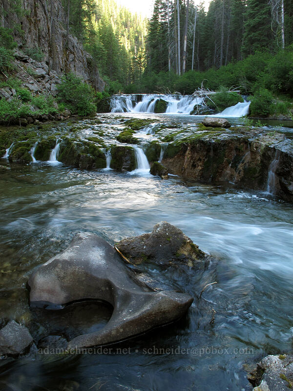 cascades [Double Falls, Lassen National Forest, Plumas County, California]