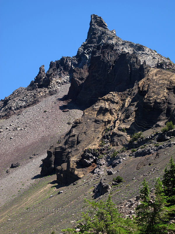 Mount Thielsen's summit [Mt. Thielsen Trail, Mt. Thielsen Wilderness, Douglas County, Oregon]