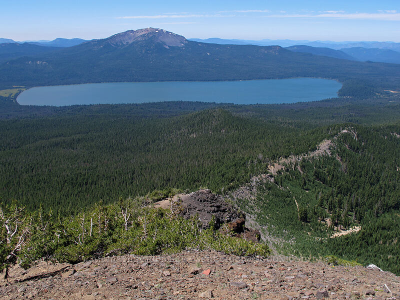 Mount Bailey & Diamond Lake [Mt. Thielsen Trail, Mt. Thielsen Wilderness, Douglas County, Oregon]