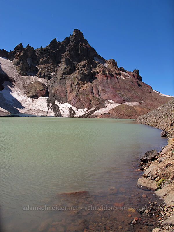 Broken Top & No-Name Lake [east side of Broken Top, Three Sisters Wilderness, Deschutes County, Oregon]