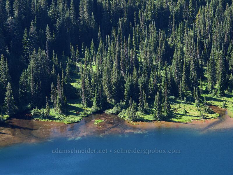 south shore of Lake Louise [Faraway Rock, Mount Rainier National Park, Lewis County, Washington]