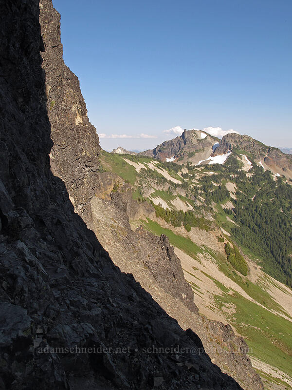 cliffs & Unicorn Peak [Pinnacle Peak, Mount Rainier National Park, Lewis County, Washington]