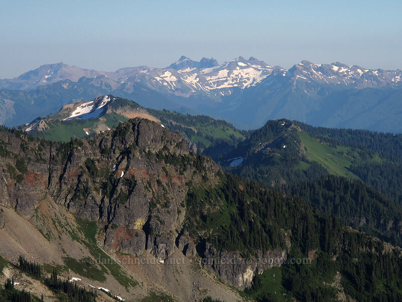 Tatoosh Peak & Goat Rocks [Pinnacle Peak summit, Mount Rainier National Park, Lewis County, Washington]