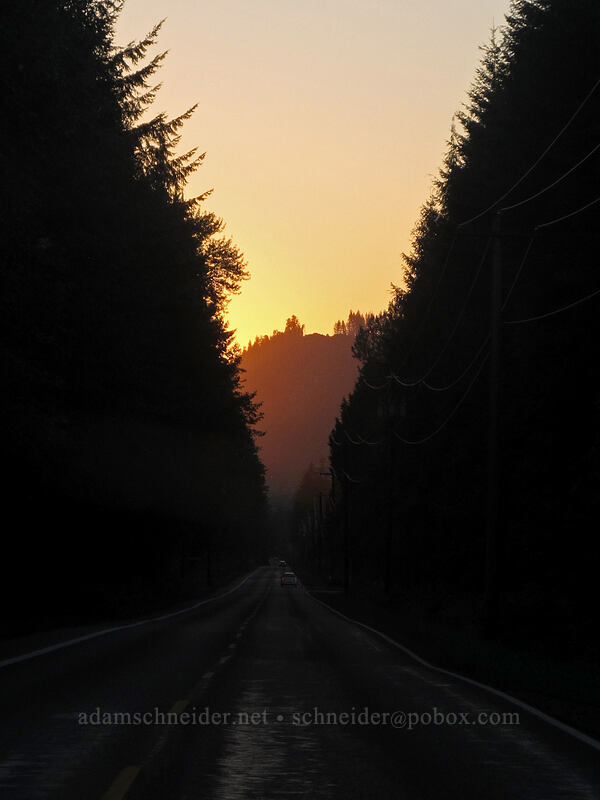 sunset [Mountain Loop Highway, Snohomish County, Washington]