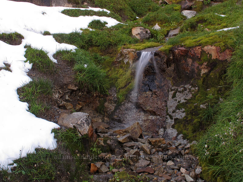 windblown waterfall [Boundary Trail, Mt. St. Helens National Volcanic Monument, Skamania County, Washington]