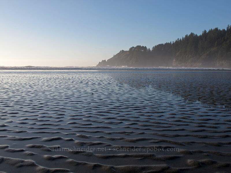 ripples in the sand [Short Sands Beach, Oswald West State Park, Tillamook County, Oregon]