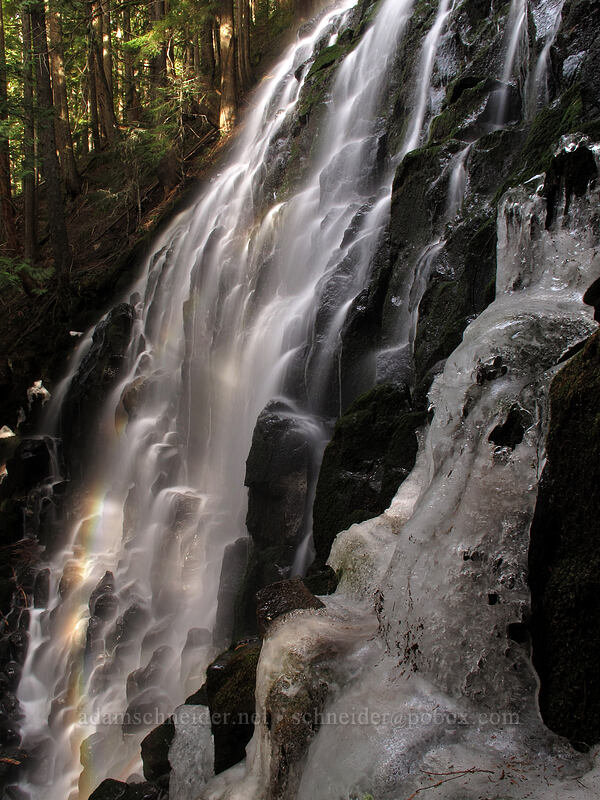 ice & water [Ramona Falls, Mt. Hood Wilderness, Clackamas County, Oregon]