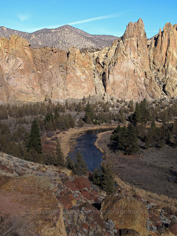 Crooked River, The Monument, & Gray Butte [Misery Ridge Trail, Smith Rock State Park, Deschutes County, Oregon]
