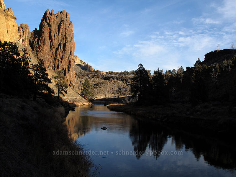 Shiprock & the Crooked River [River Trail, Smith Rock State Park, Deschutes County, Oregon]